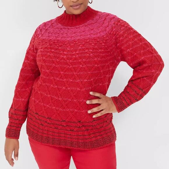 Lane Bryant Sweater Mock-Neck Cable plus size 18/20
NWT - Picture 2 of 11